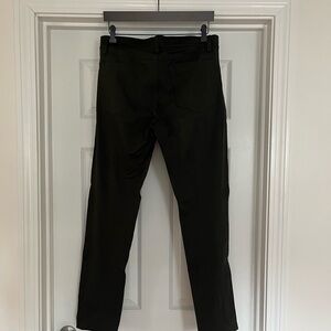 Theory Men’s Olive Raffi Slim Fit Trousers